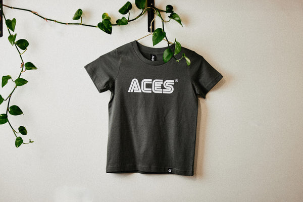 ACES kids t-shirt charcoal (sale)