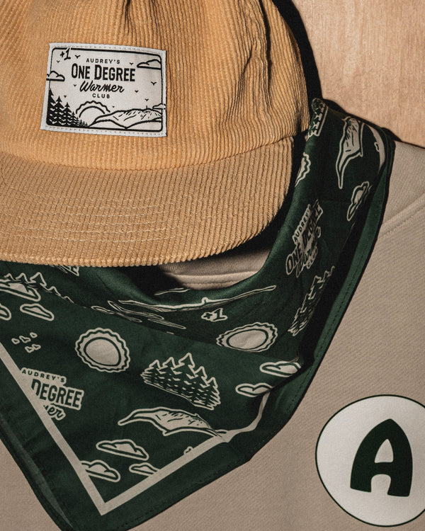 One Degree Warmer bandana