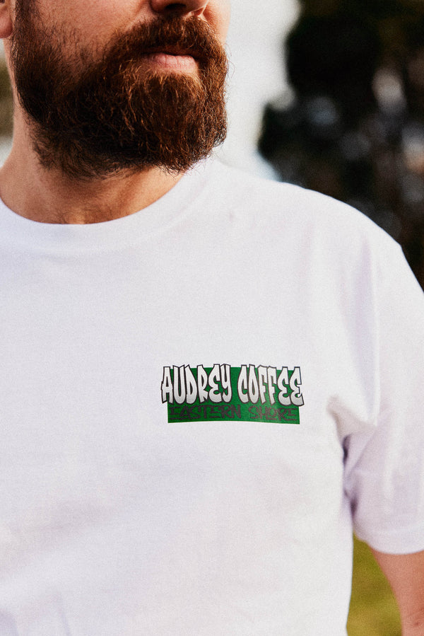 ricky carr tattoo X audrey t-shirt from Audrey Coffee